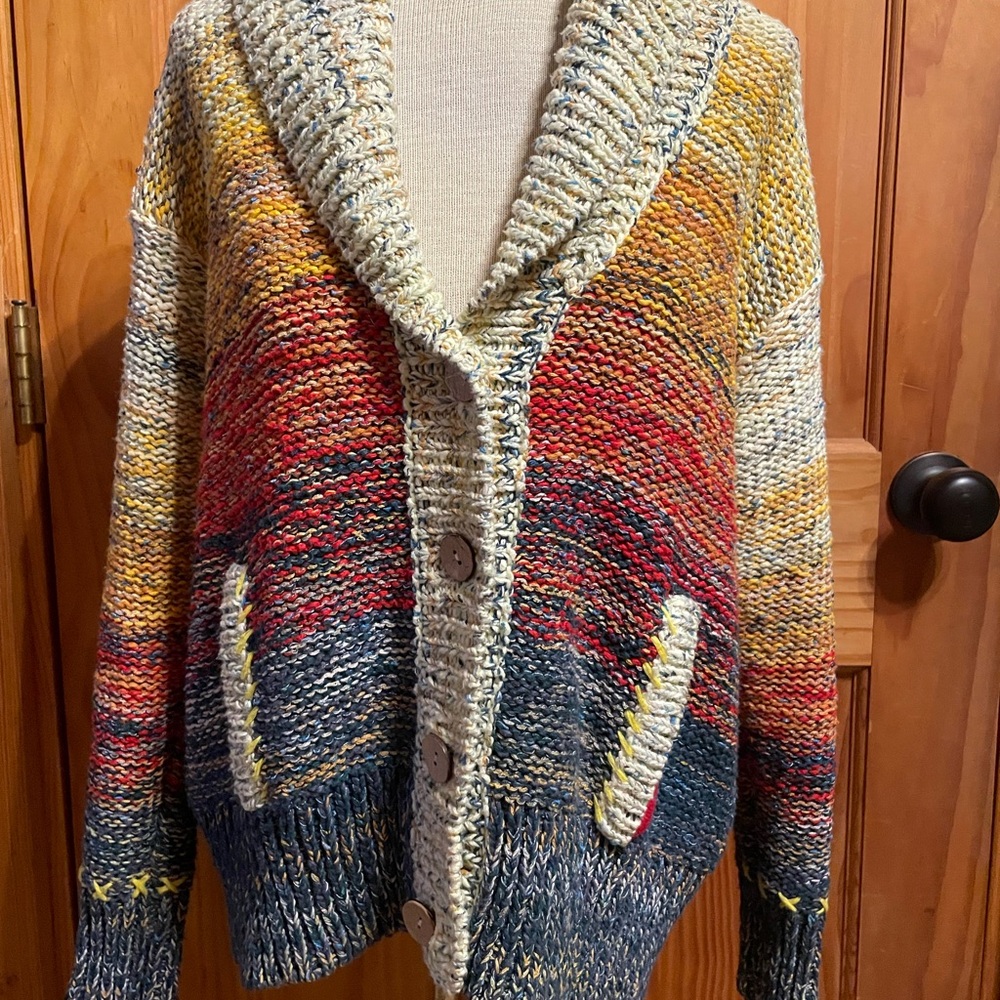 Anthropologie Pilcro Sunset Sweater Cardigan